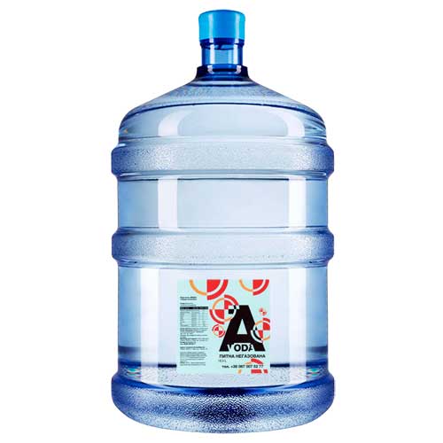 Вода питна негазована очищена АВода 18,9 л.